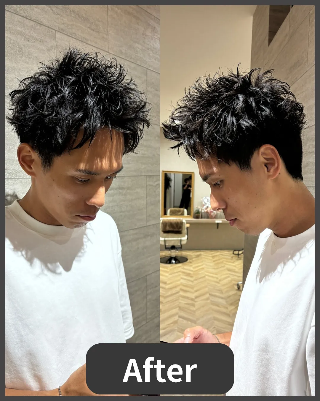 直毛を活かす！メンズショートパーマで理想のスタイルを手に入れ...