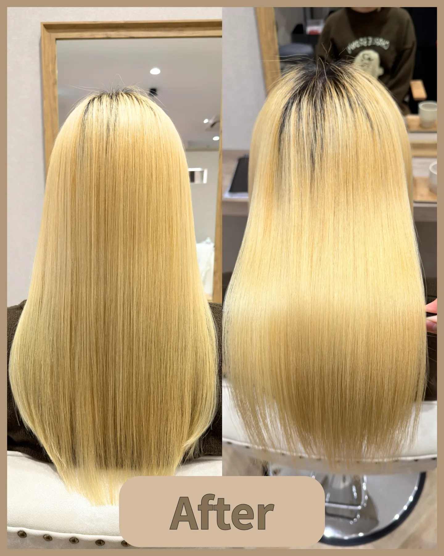 ブリーチ毛でも諦めない！驚きのストレートとツヤ✨