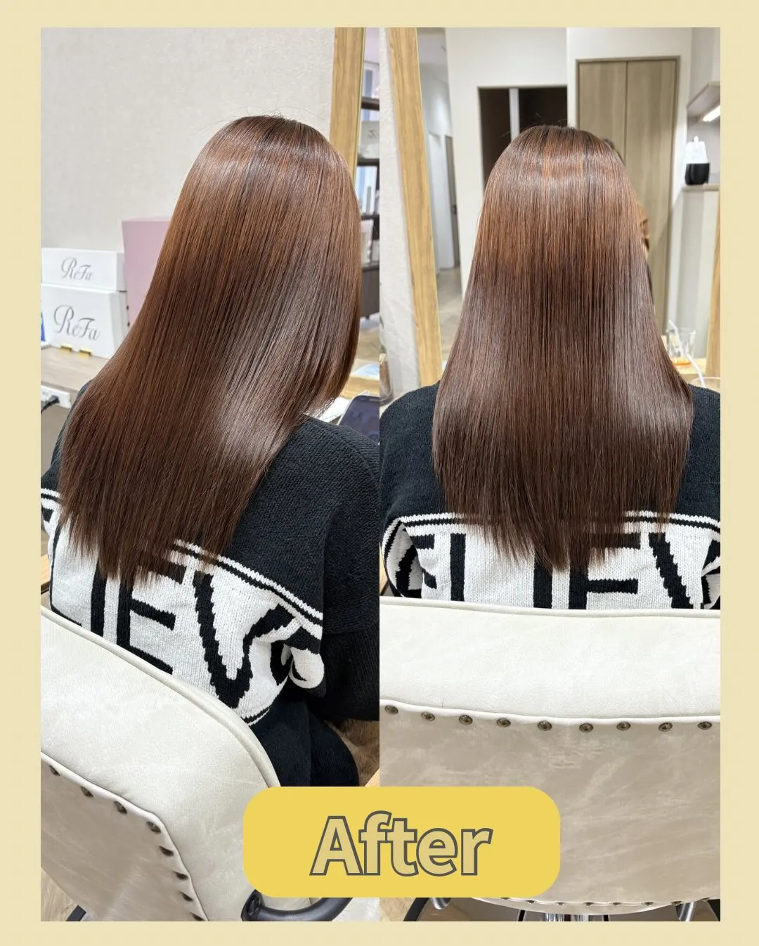 一見まっすぐに見えても、濡らすとこれだけのうねりが現れます。