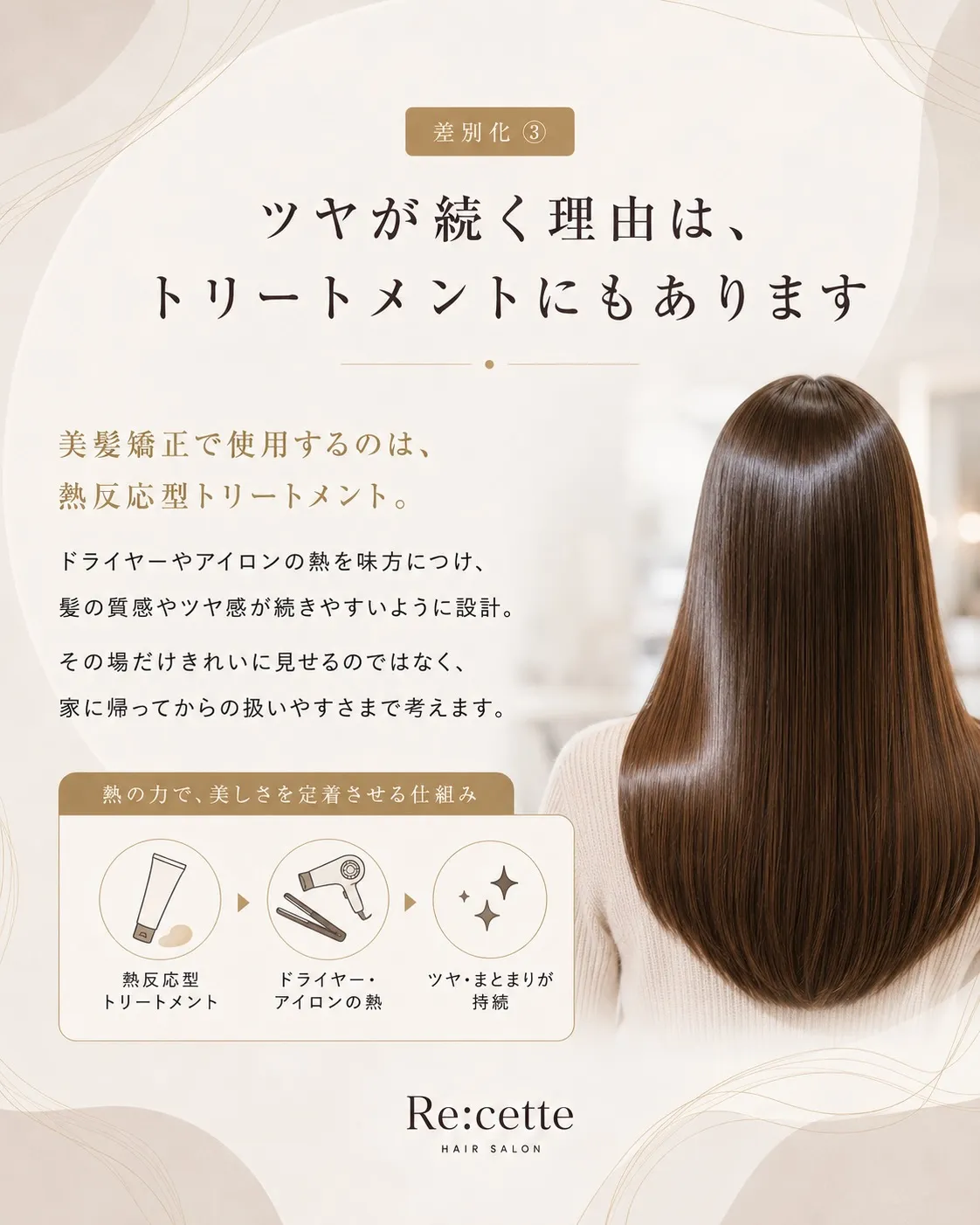 同じ「髪質改善」でも、