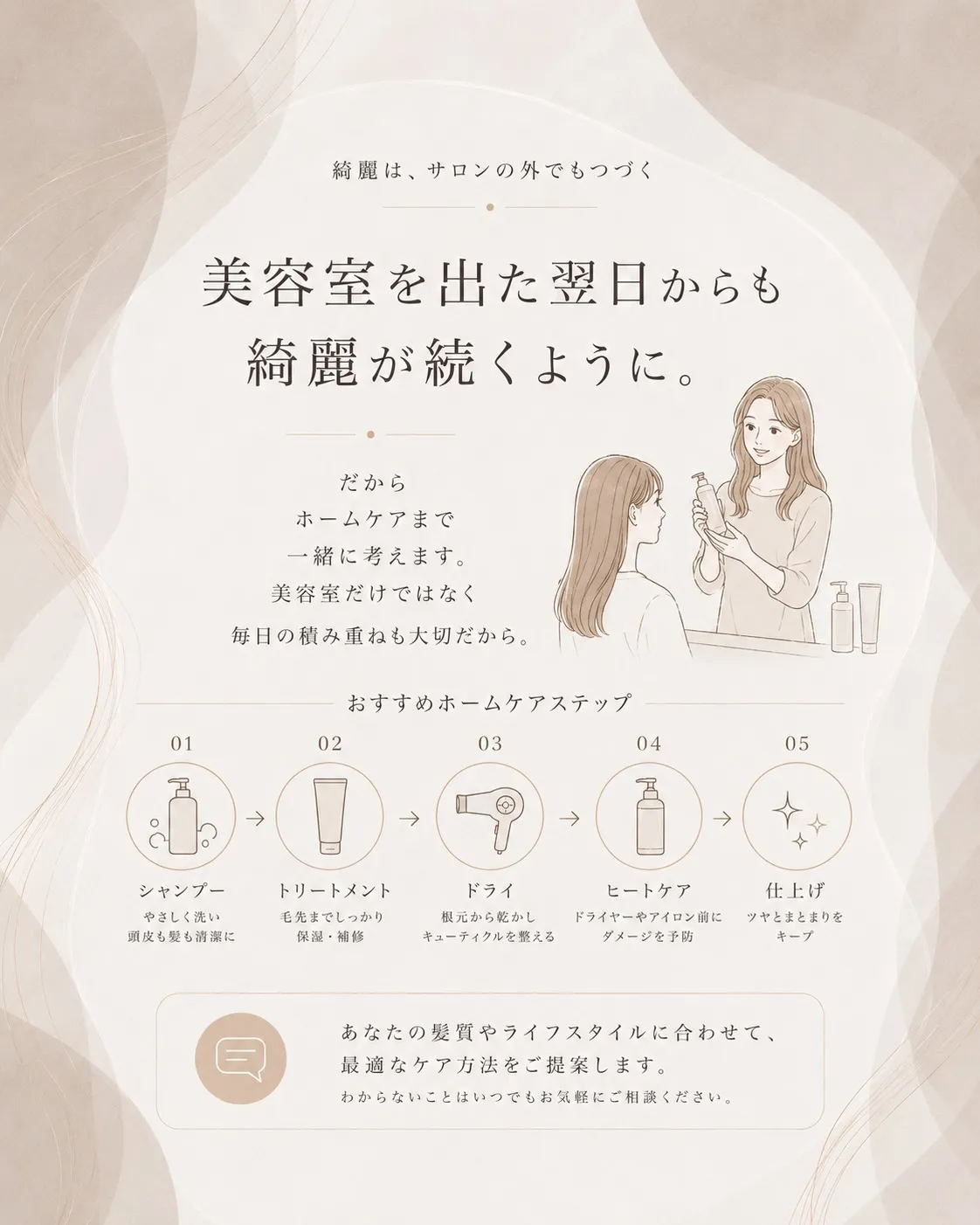 髪質改善は、